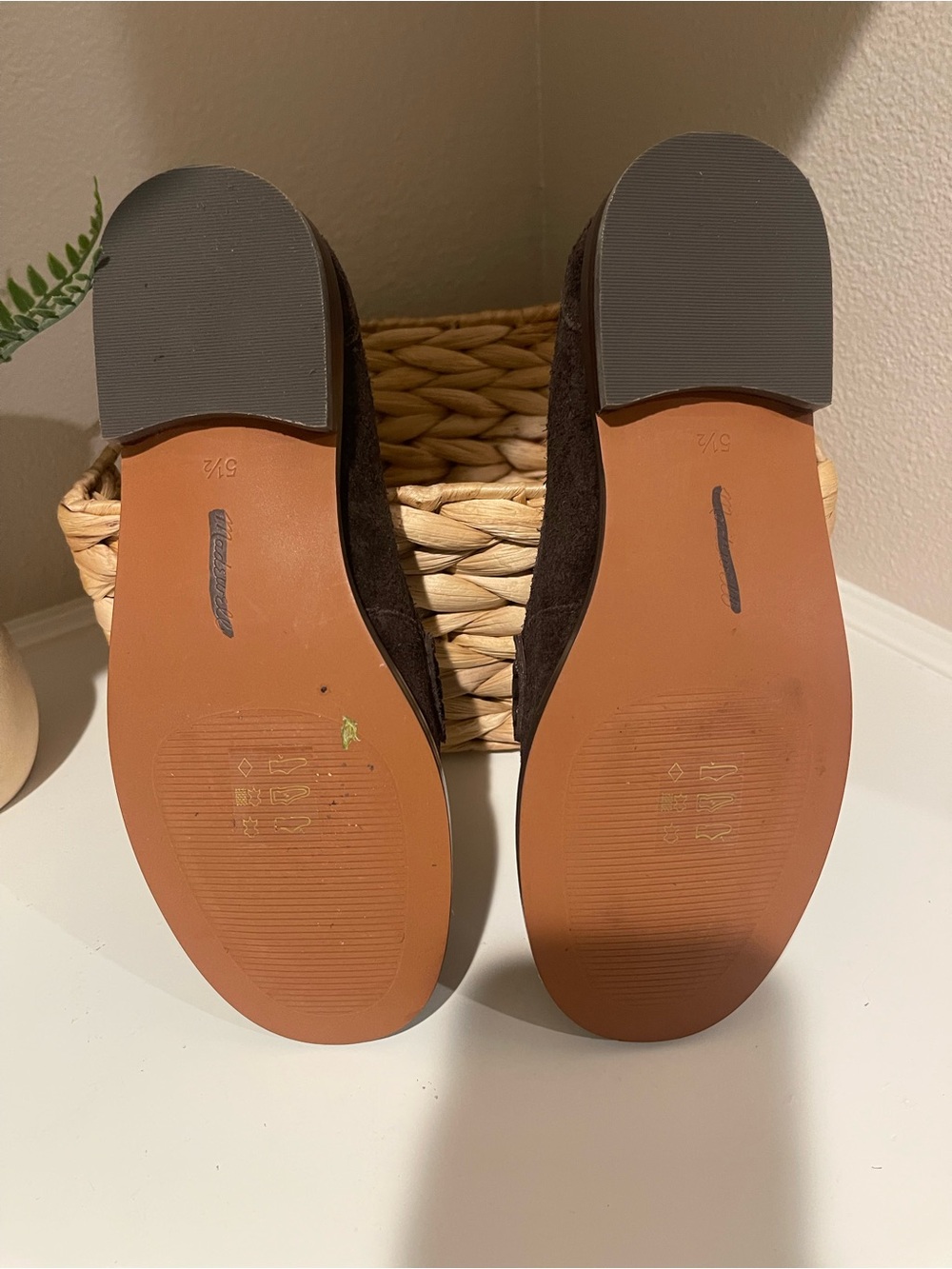 Madewell Dark Brown Suede Penny Loafers - Picture 4 of 5